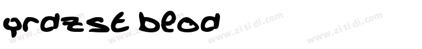 yrdzst blod字体转换